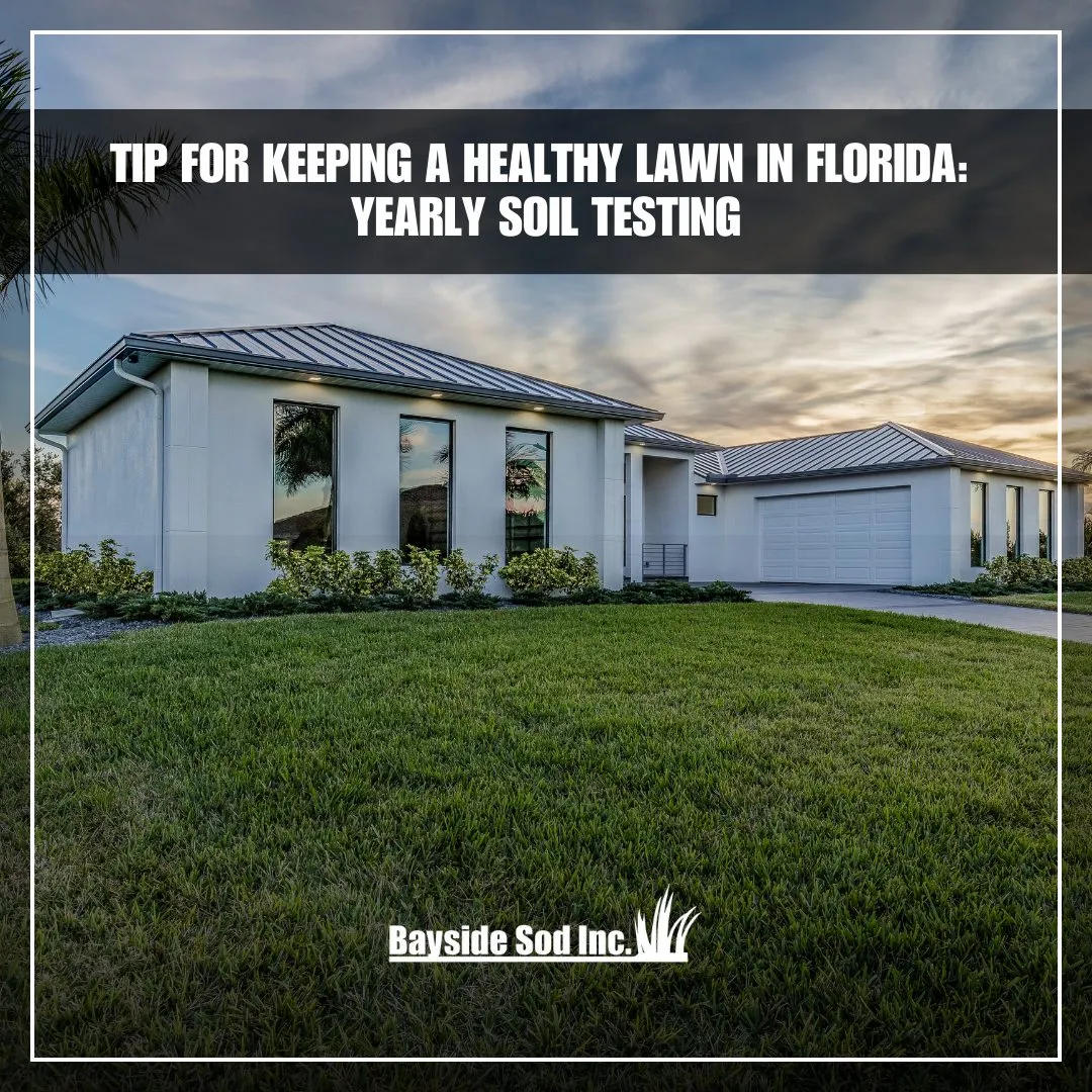 Yearly soil testing