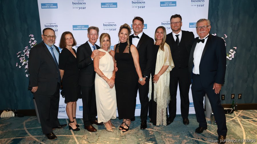 Tiffany Bailey celebrating with guests at the TBBJ BusinessWoman of the Year event